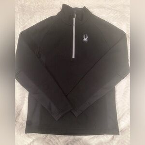 Brand New fleece material on the inside Quarter-Zip Pullover with Logo